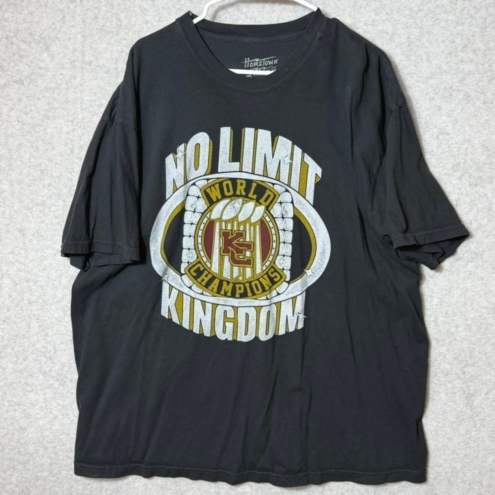 Hometown Anthem Kansas City World Champions T-Shirt 2XL Black No Limit KC